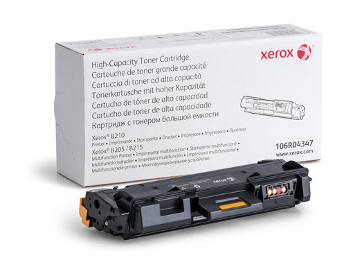 Xerox Genuine ® B205 Multifunction Printer/B210 Printer/B215 Multifunction Printer Black High capacity Toner Cartridge (3000 Pages) - 106R04347 Xerox Genuine ® B205 Multifunction Printer/B210 Printer/B215 Multifunction Printer Black High capacity Toner Cartridge (3000 Pages) - 106R04347